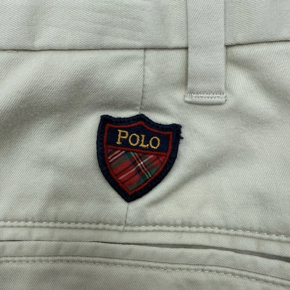 Polo Golf Ralph Lauren Men's Khaki Cotton Twill Golf Classic Short Crest Logo 42